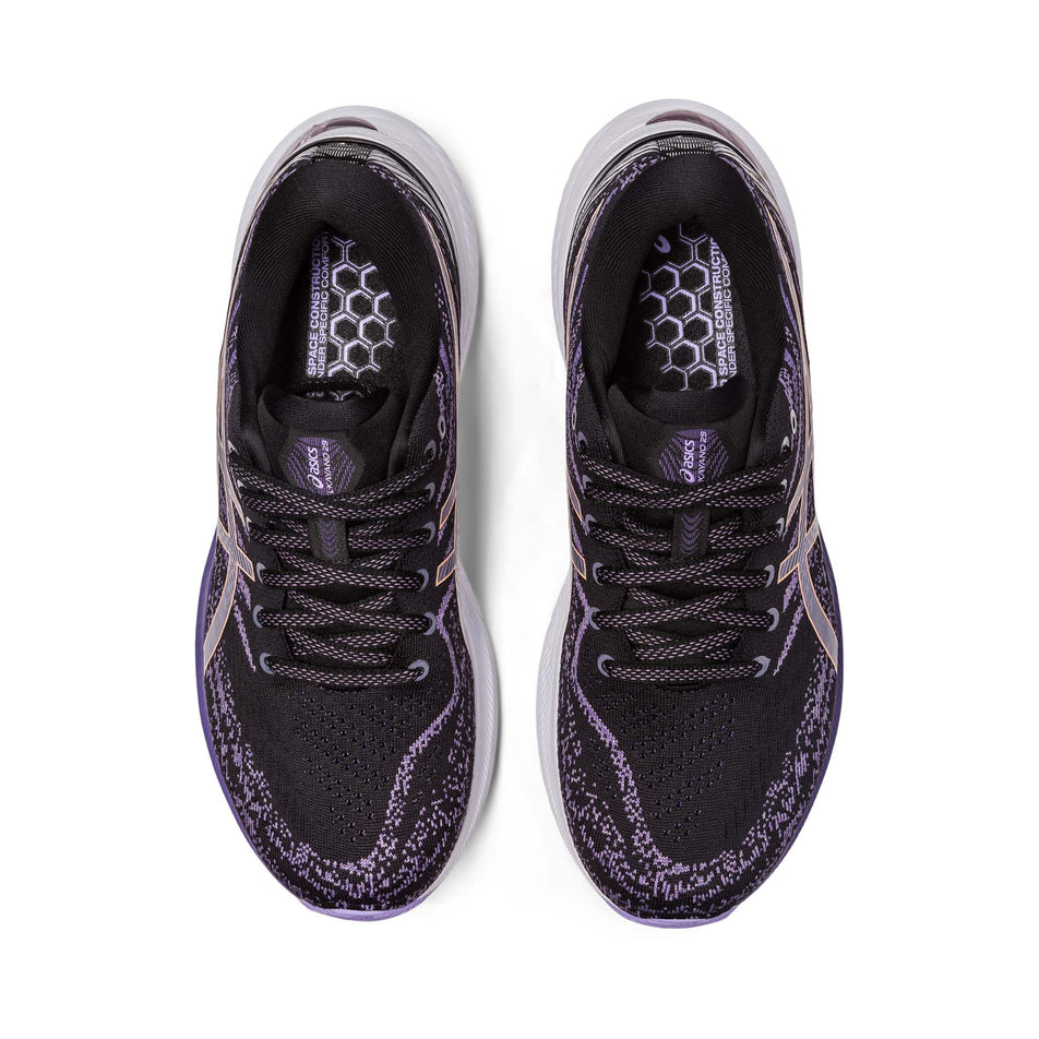 Pair upper view of Asics Women's Gel-Kayano 29 Running Shoes in purple (7704196808866)