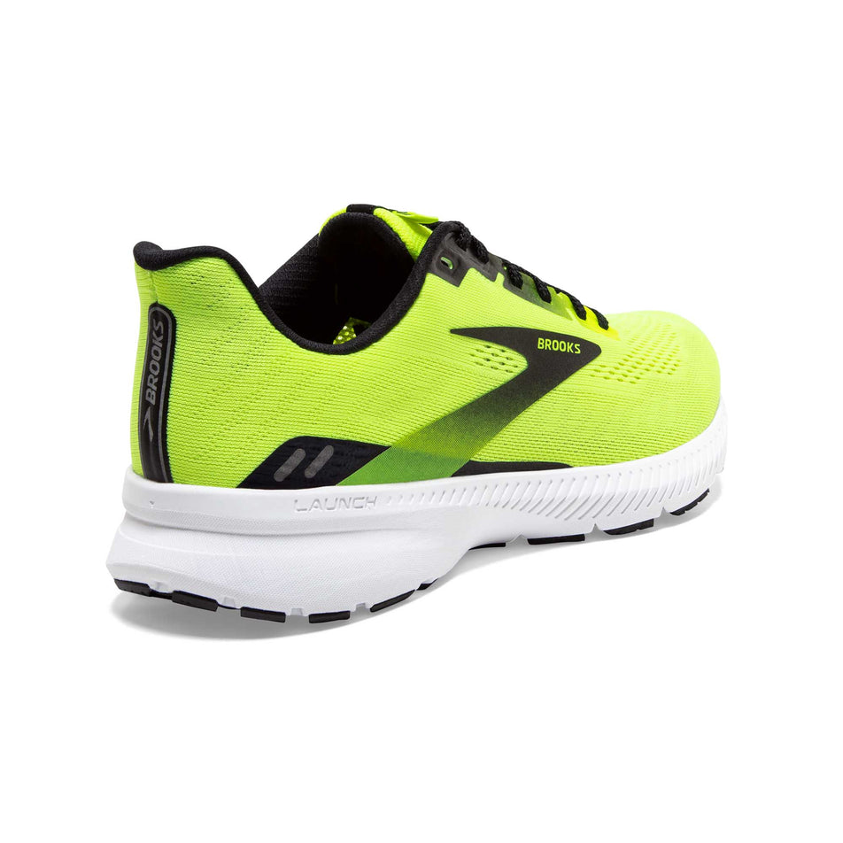 Rear area of the right shoe from a pair of men's Brooks Launch 8 (6896522920098)