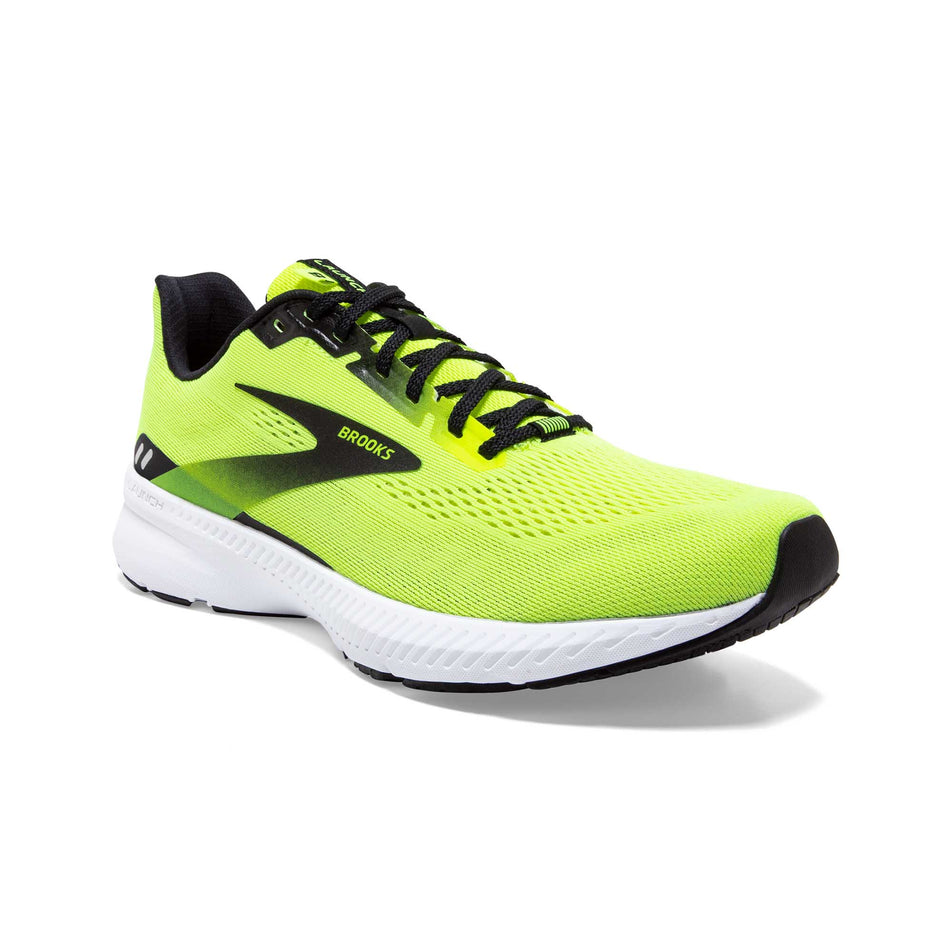 Lateral and forefoot sections of the right shoe from a pair of men's Brooks Launch 8 (6896522920098)