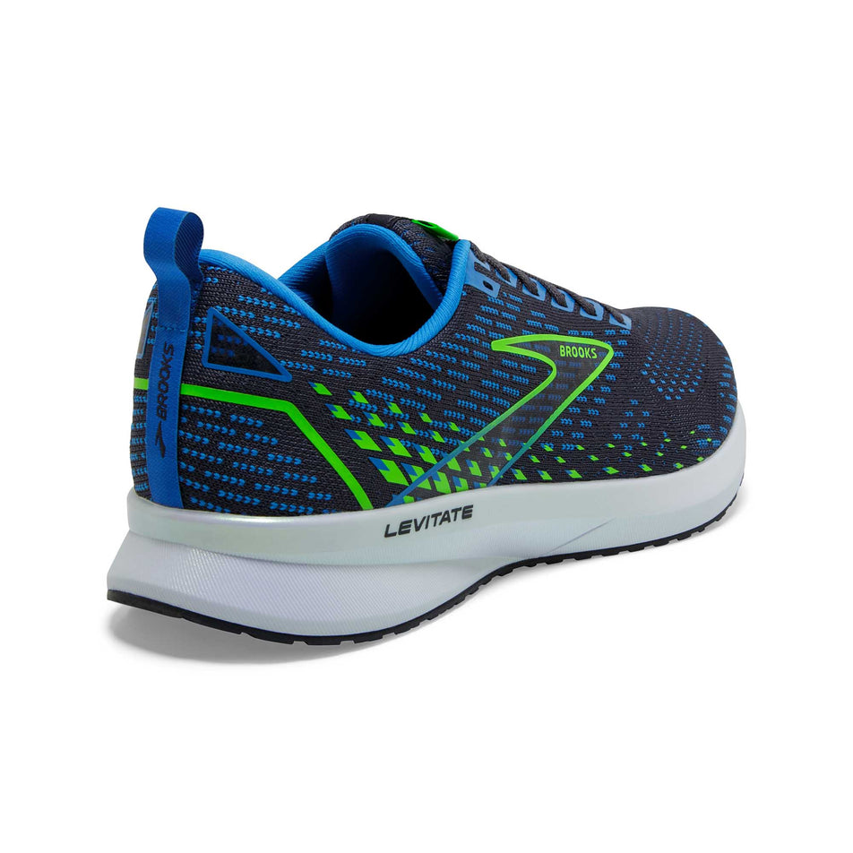 Posterior view of men's brooks levitate 5 running shoes (6884436181154)