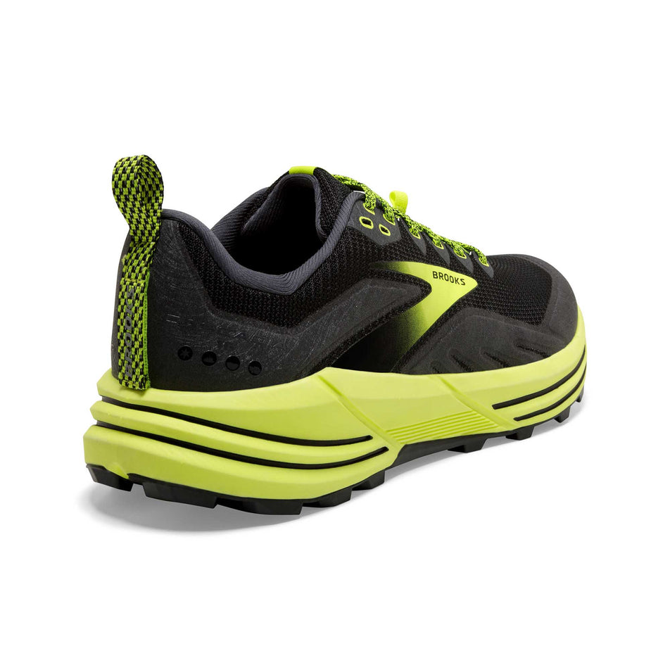 Posterior view of men's brooks cascadia 16 running shoes (6884642947234)