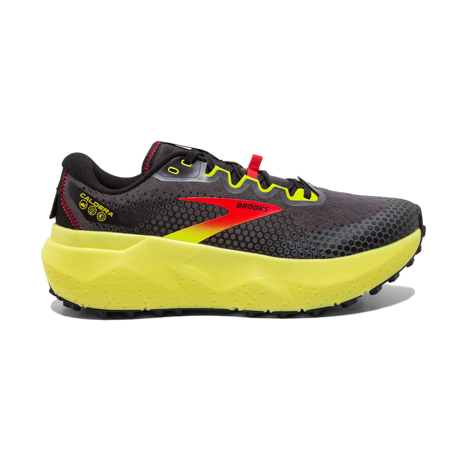 Lateral view of men's brooks caldera 6 running shoes (7267497050274)