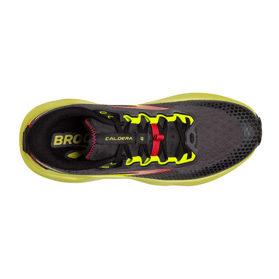 Upper view of men's brooks caldera 6 running shoes (7267497050274)