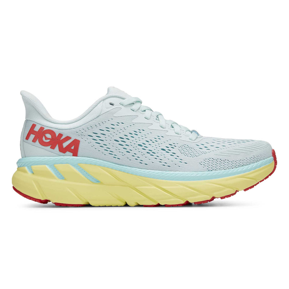 The right shoe from a pair of women's Hoka Clifton 7 Wide (6901825732770)