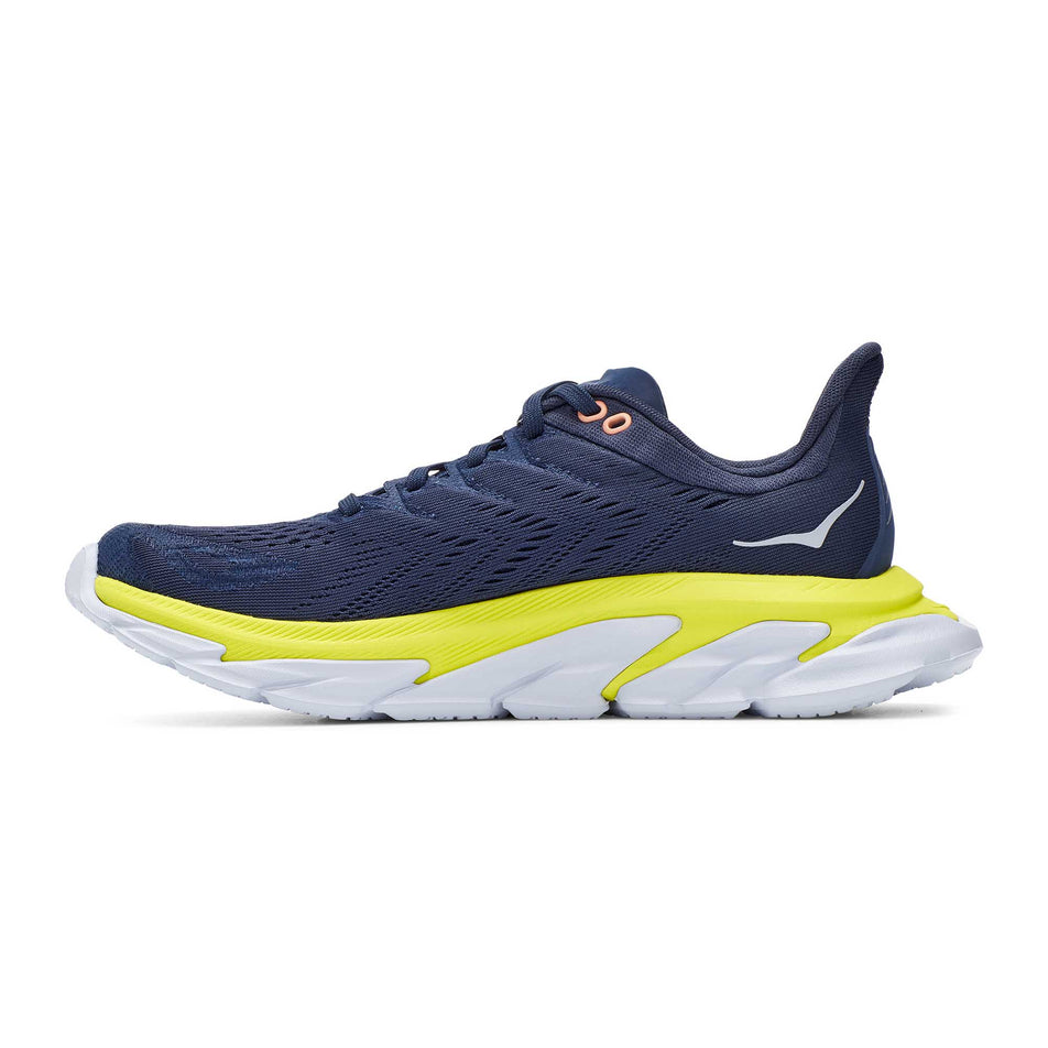 Medial view of women's hoka clifton edge running shoes (7020581290146)