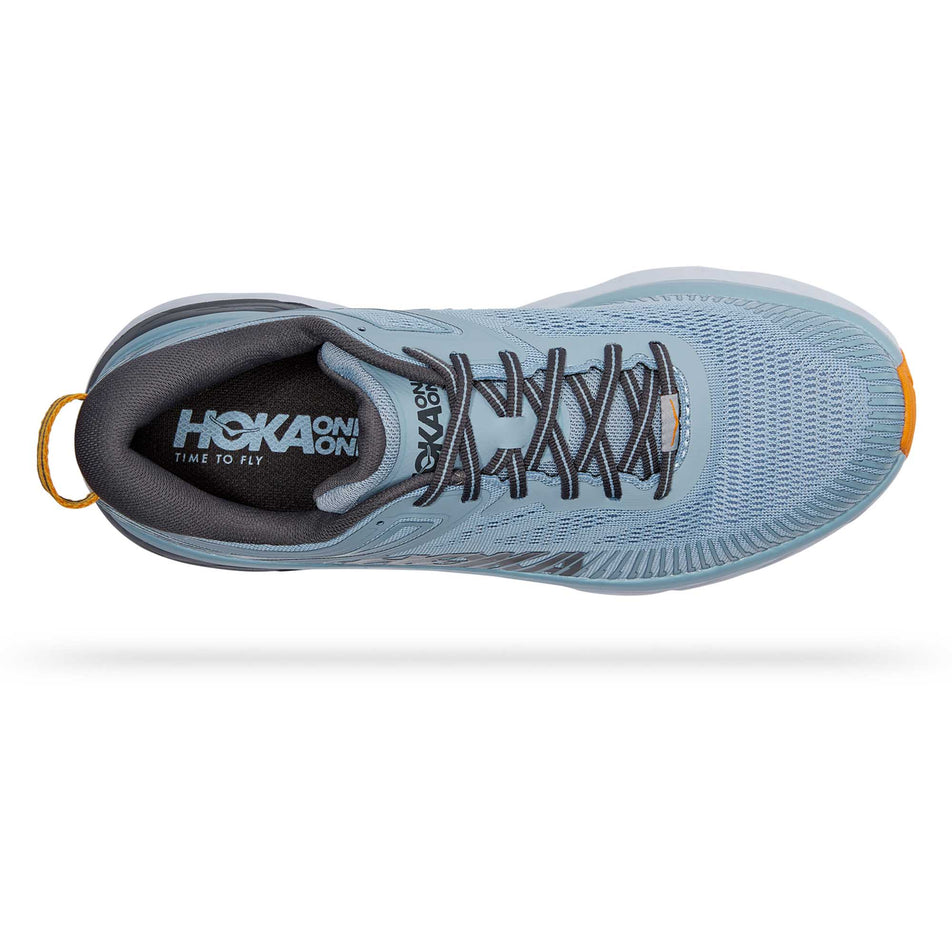 Upper view of men's hoka bondi 7 running shoes (7231682085026)