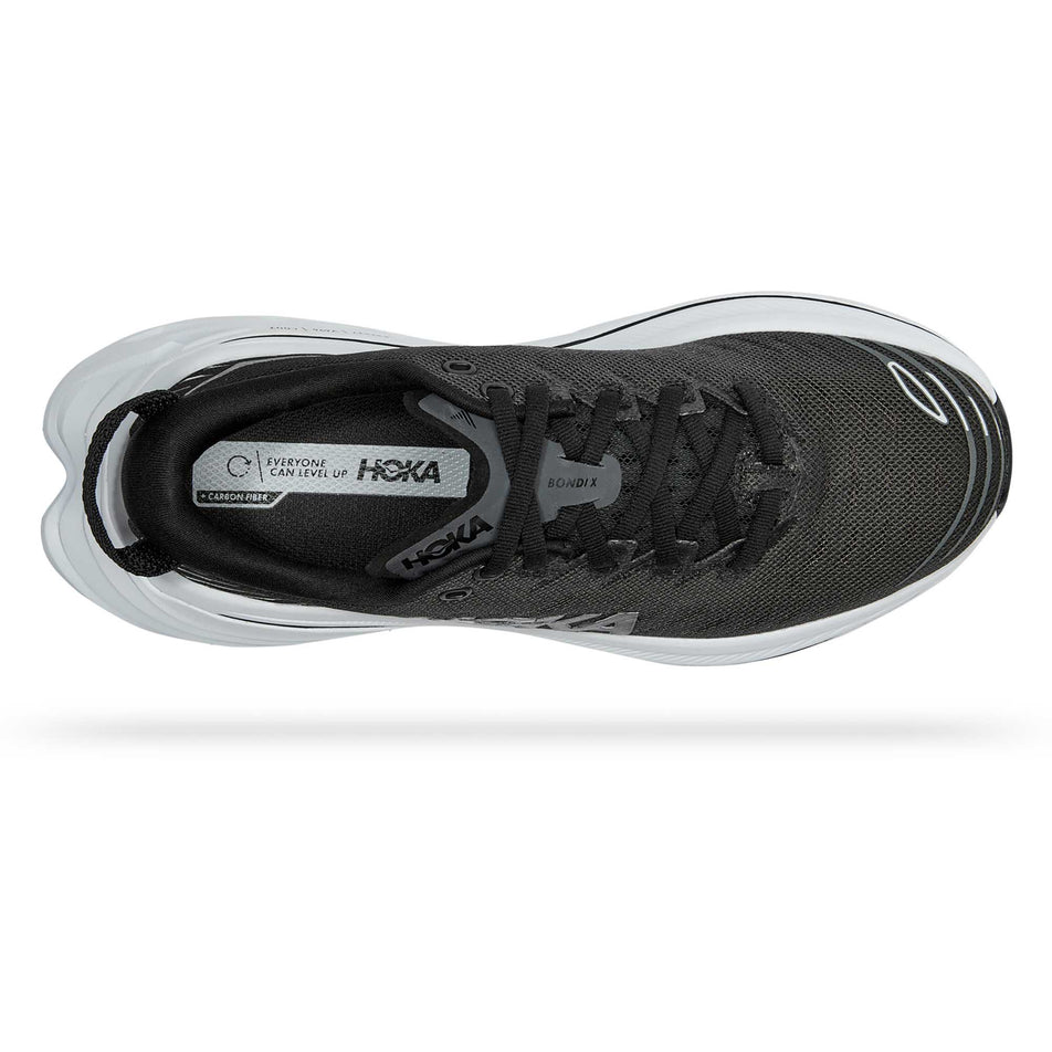 Upper view of women's hoka bondi x running shoes (7237911969954)