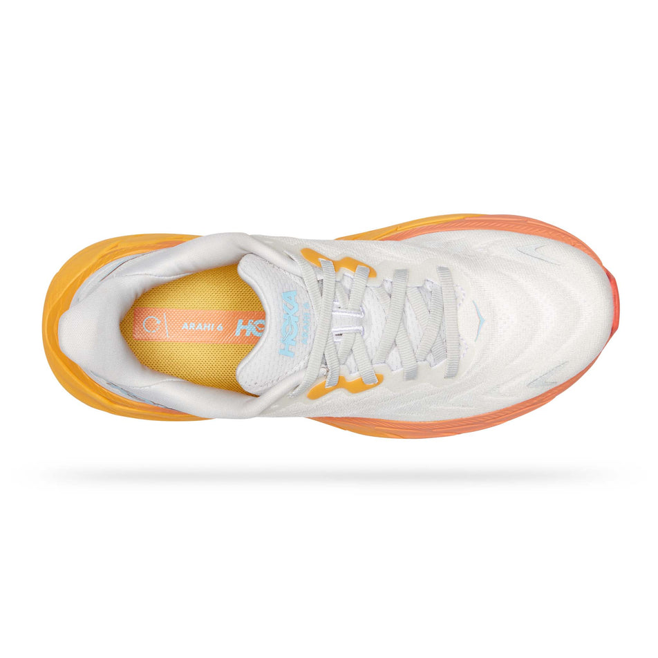 Upper view of women's hoka arahi 6 running shoes (7483045576866)
