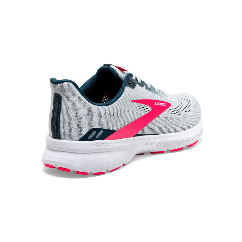Rear area of the right shoe from a pair of women's Brooks Launch 8 (6884819501218)