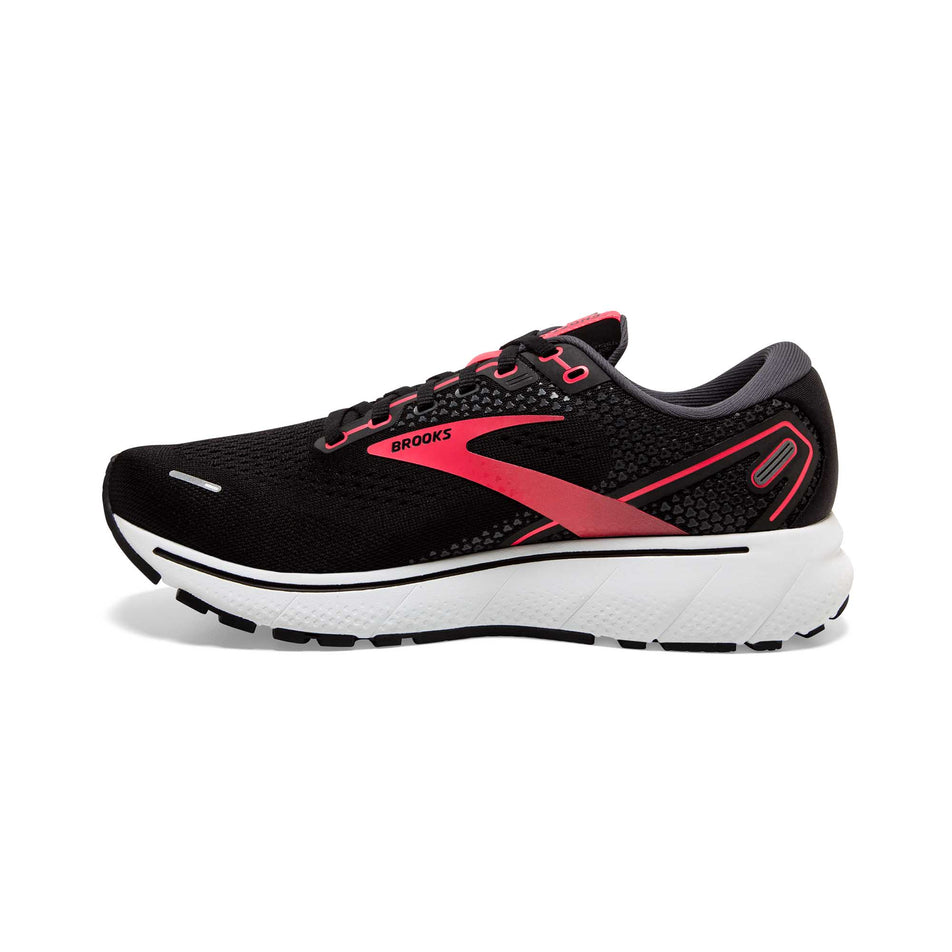Medial view of women's brooks ghost 14 1D running shoes (6884750131362)