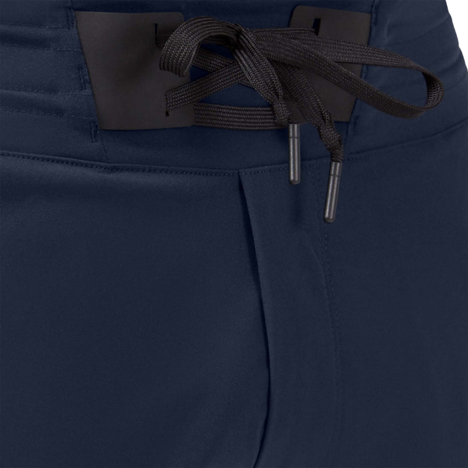 Drawcord view of men's on hybrid shorts in blue (7489120764066)