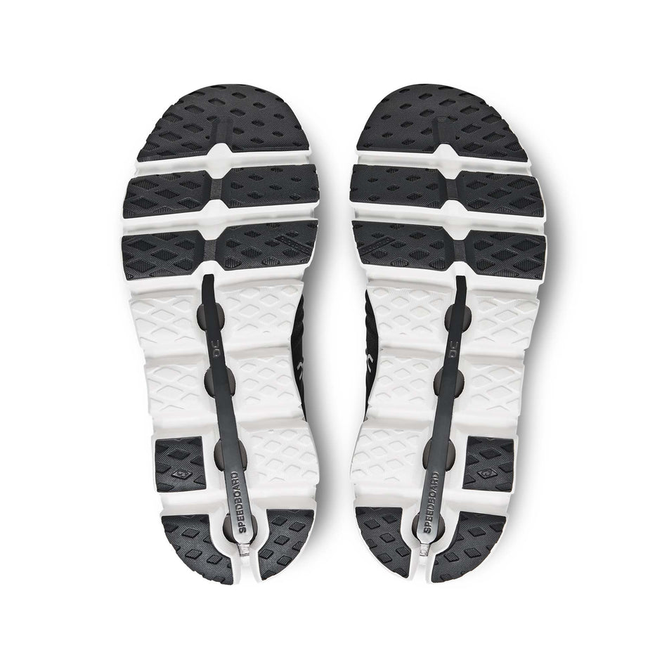 The outsoles on a pair of women's On Women's Cloudswift 3 Running Shoes (7838524735650)