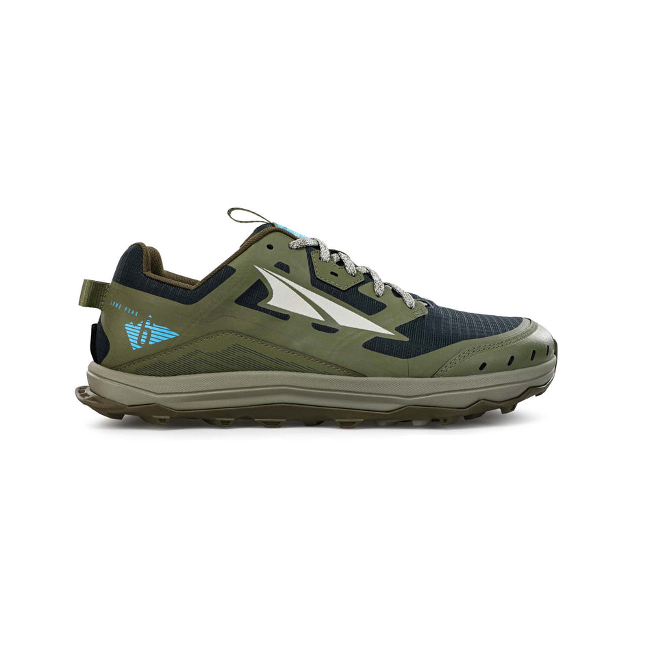 Lateral view of men's altra lone peak 6 running shoes (7351269458082)