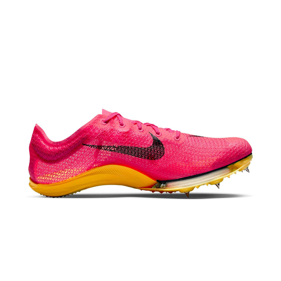 Medial side of the left shoe from a pair of Nike Unisex Air Zoom Victory Track & Field Distance Spikes (7875657760930)