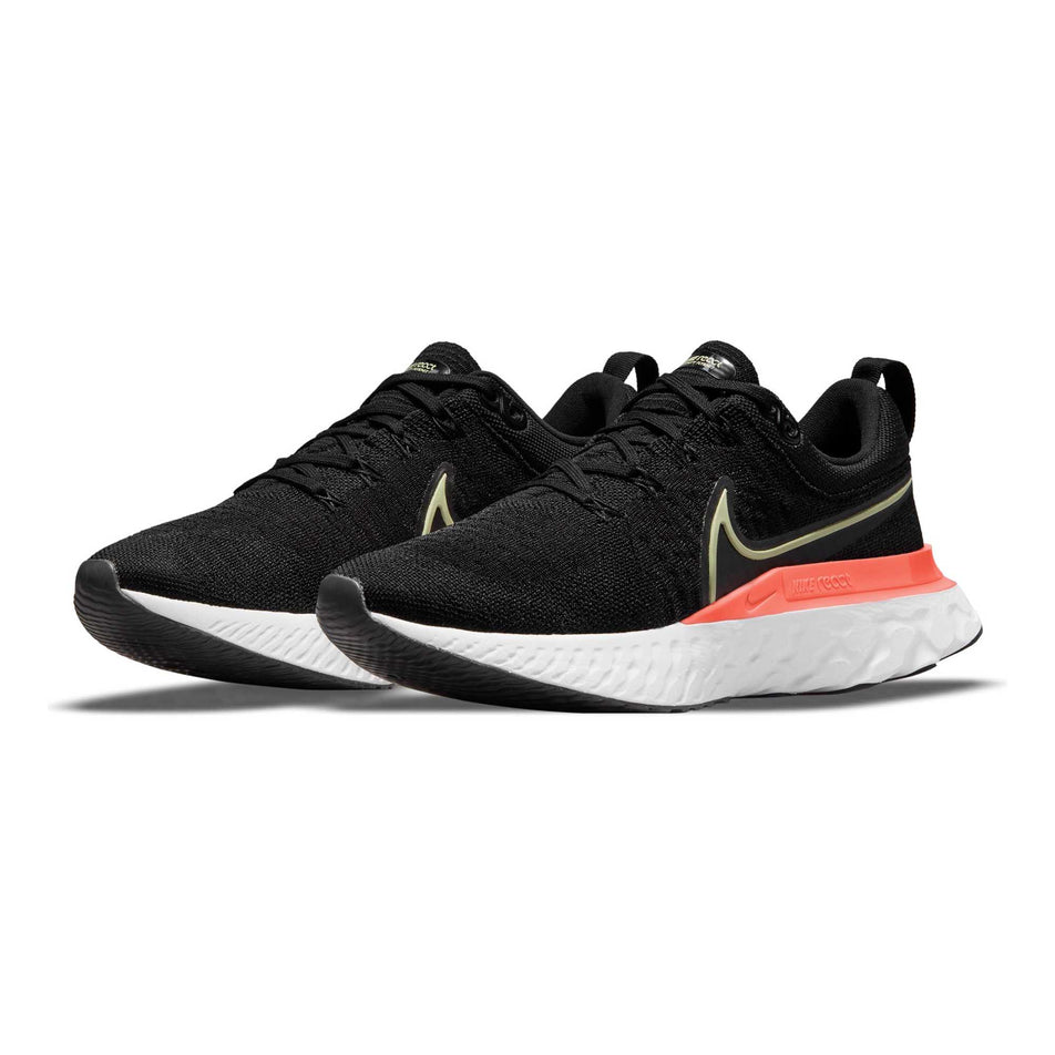 Anterior pair view of women's nike react infinity run flyknit 2 running shoes (6877851451554)