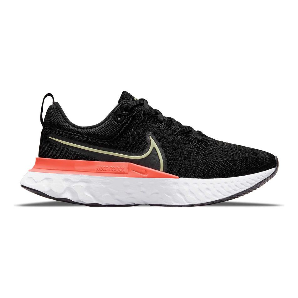 Lateral view of women's nike react infinity run flyknit 2 running shoes (6877851451554)