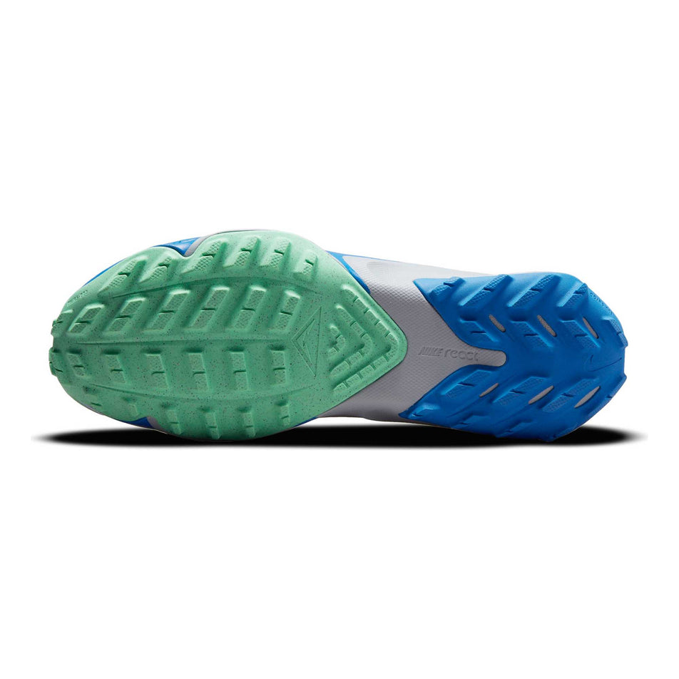 Outsole view of men's nike air zoom terra kiger 7 running shoes (6875763933346)