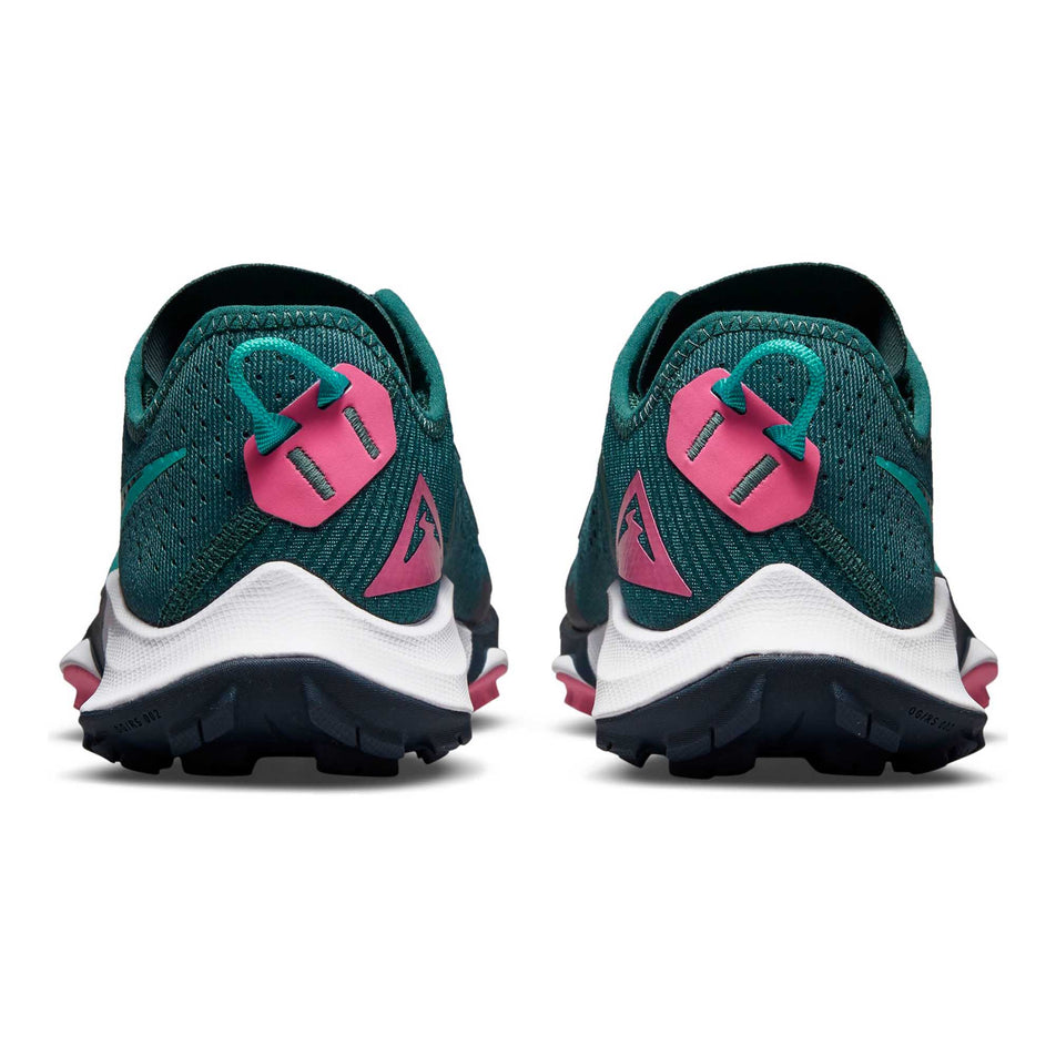 Posterior pair view of women's nike air zoom terra kiger 7 running shoes (6877928816802)