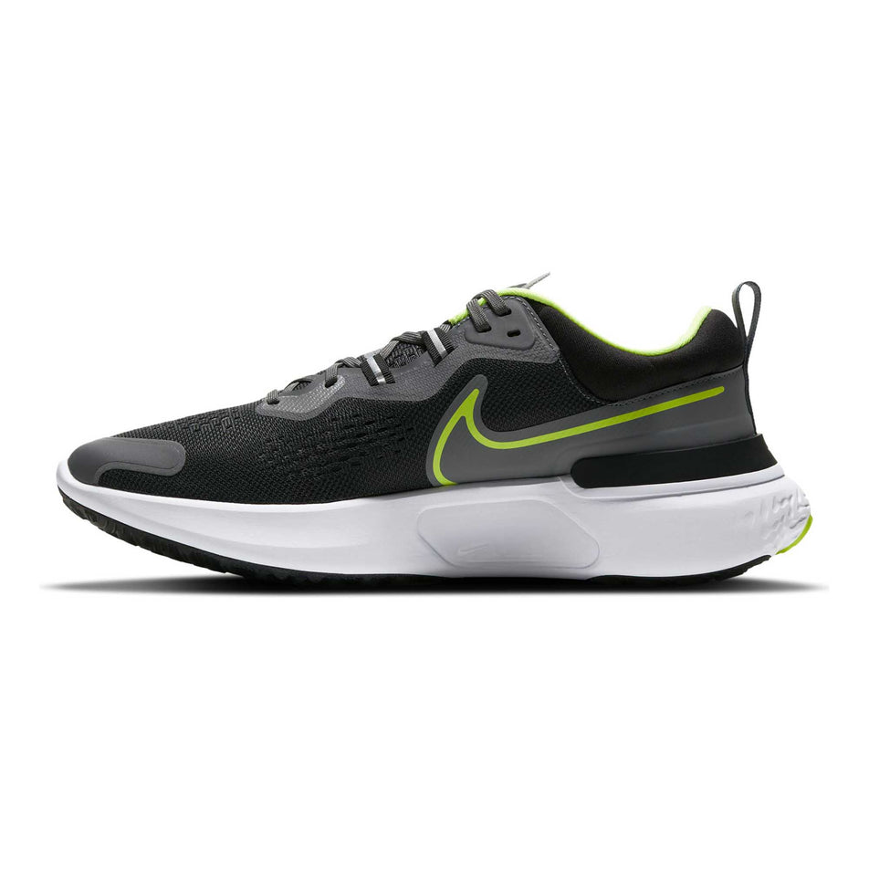 Medial side of the right shoe from a pair of men's Nike React Miler 2 (6899681722530)