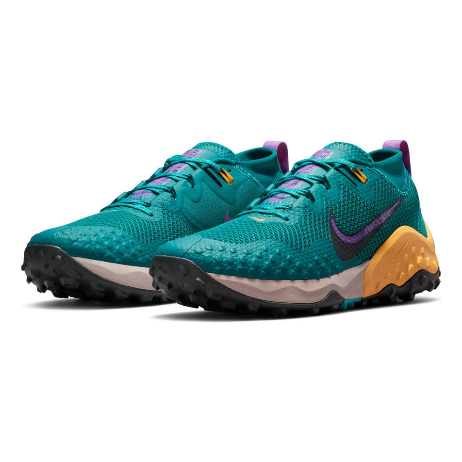 Anterior pair view of men's nike wildhorse 7 running shoes (6875726053538)