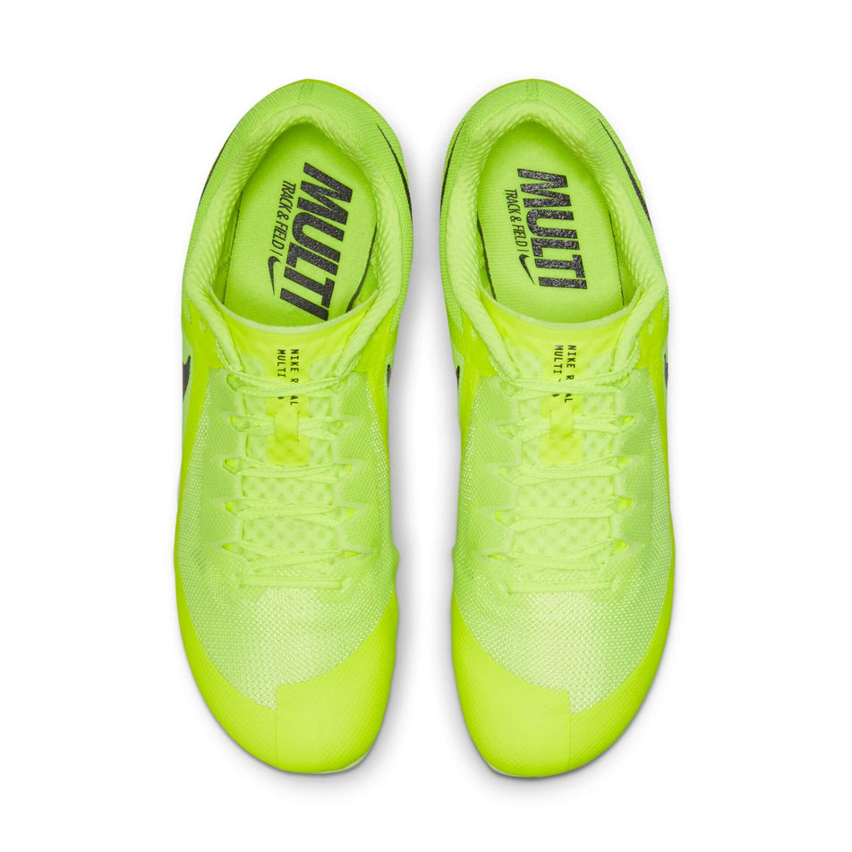 The uppers on a pair of Nike unisex Zoom Rival Multi Track Spikes (7669995077794)