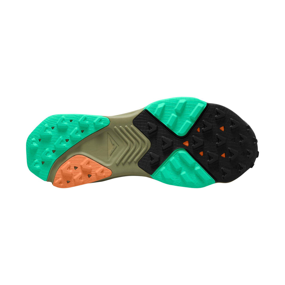 Right shoe outsole view of Nike Men's ZoomX Zegama Trail Running Shoes in grey (7671200219298)
