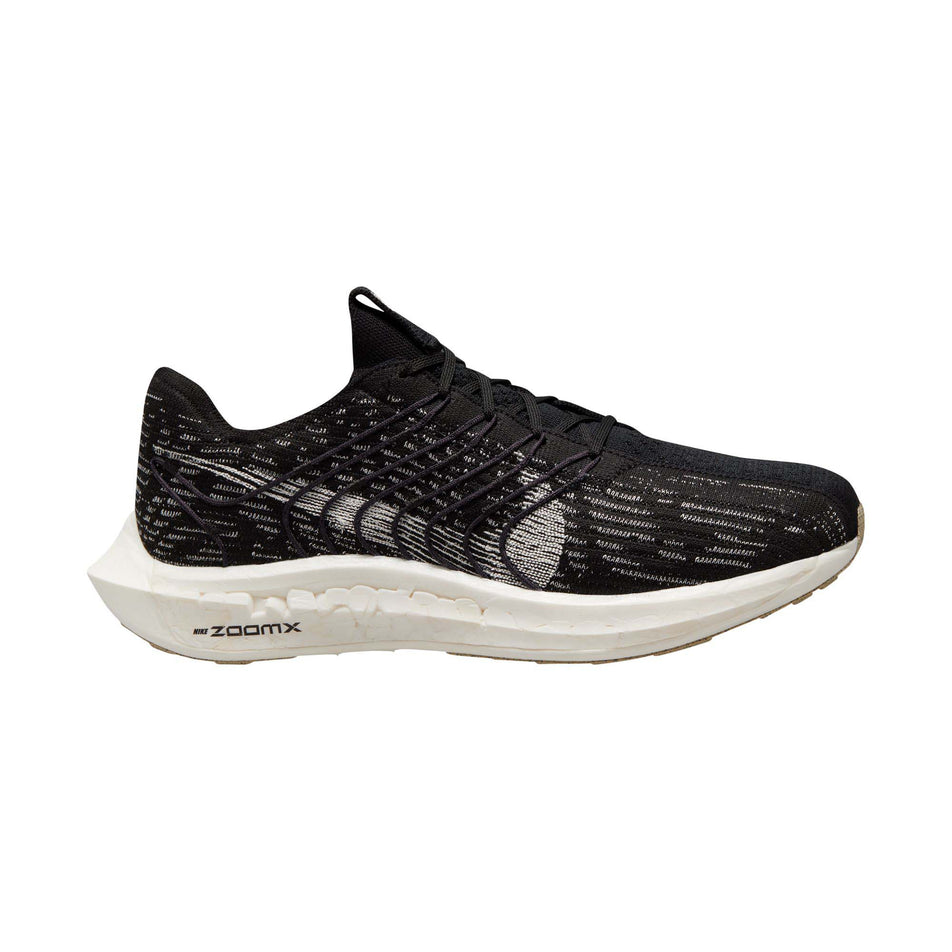 Lateral view of men's nike pegasus turbo next nature running shoes in black (7527203045538)