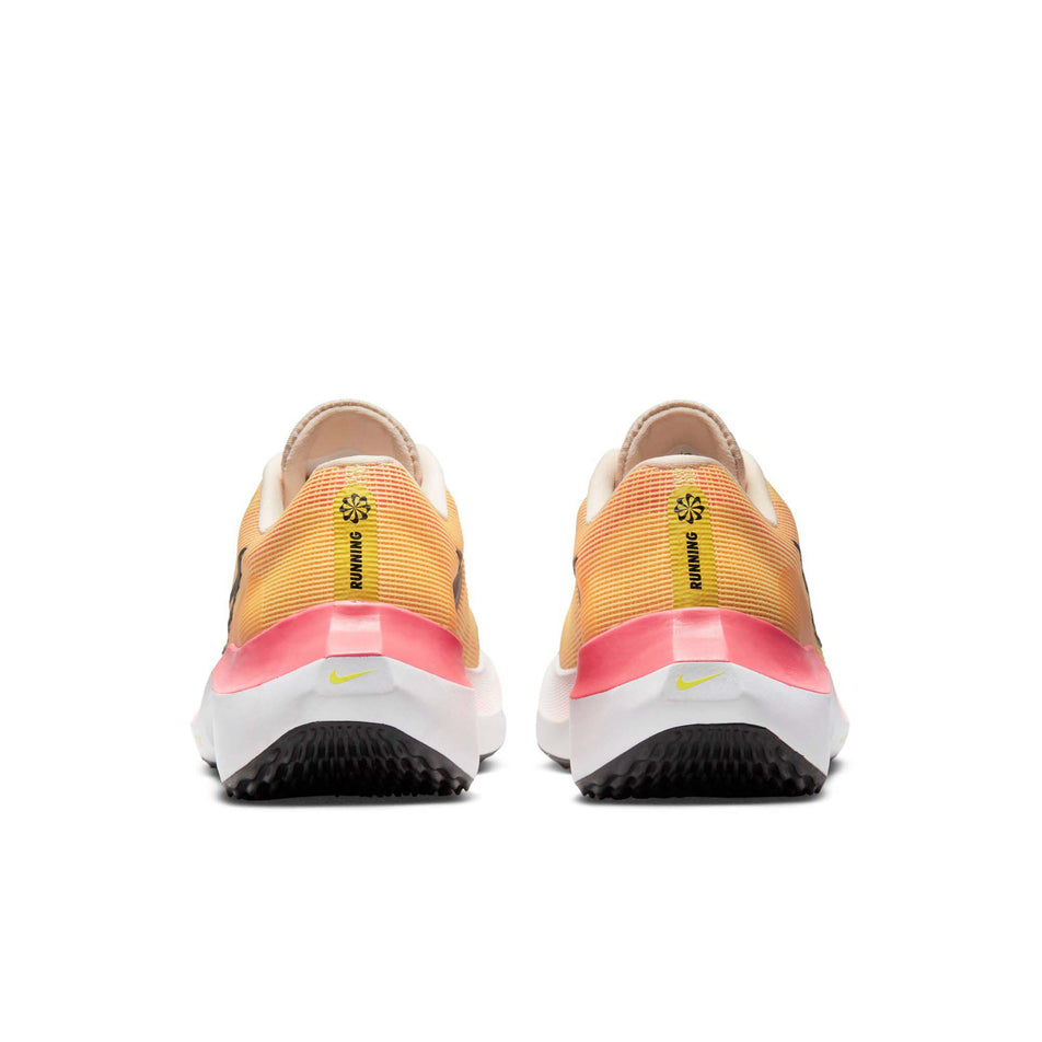The heel units on a pair of Nike Women's Zoom Fly 5 Road Running Shoes (7867361460386)