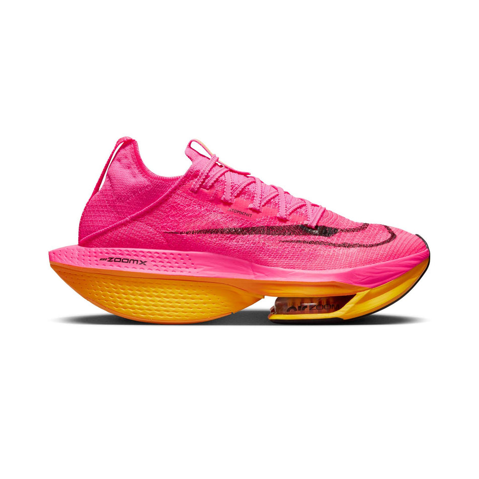 Lateral side of the right shoe from a pair of Nike Women's Alphafly NEXT% Flyknit 2 Running Shoes (7751503806626)