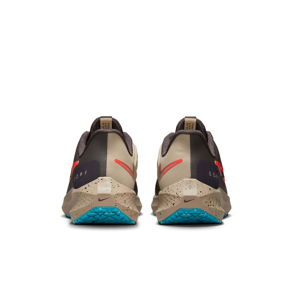 Pair posterior view of Nike Men's Air Zoom Pegasus 39 Shield Running Shoes in grey (7671077929122)