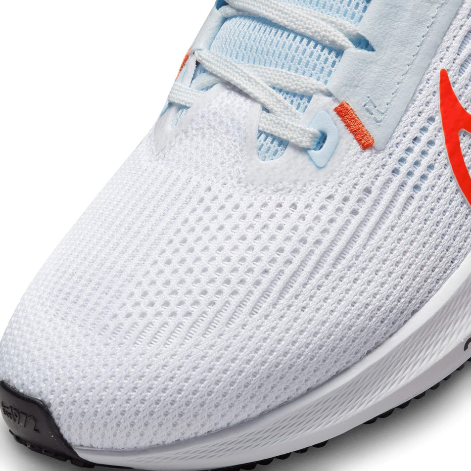 The toe box of the left shoe from a pair of women's Nike Air Zoom Pegasus 40 Running Shoes (7838600298658)