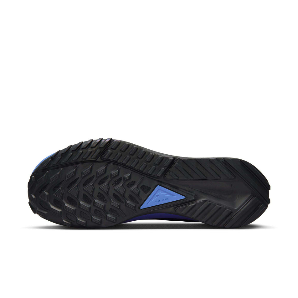 Right shoe outsole view of Nike Men's React Pegasus Trail 4 GORE-TEX Running Shoes in brown (7671252091042)