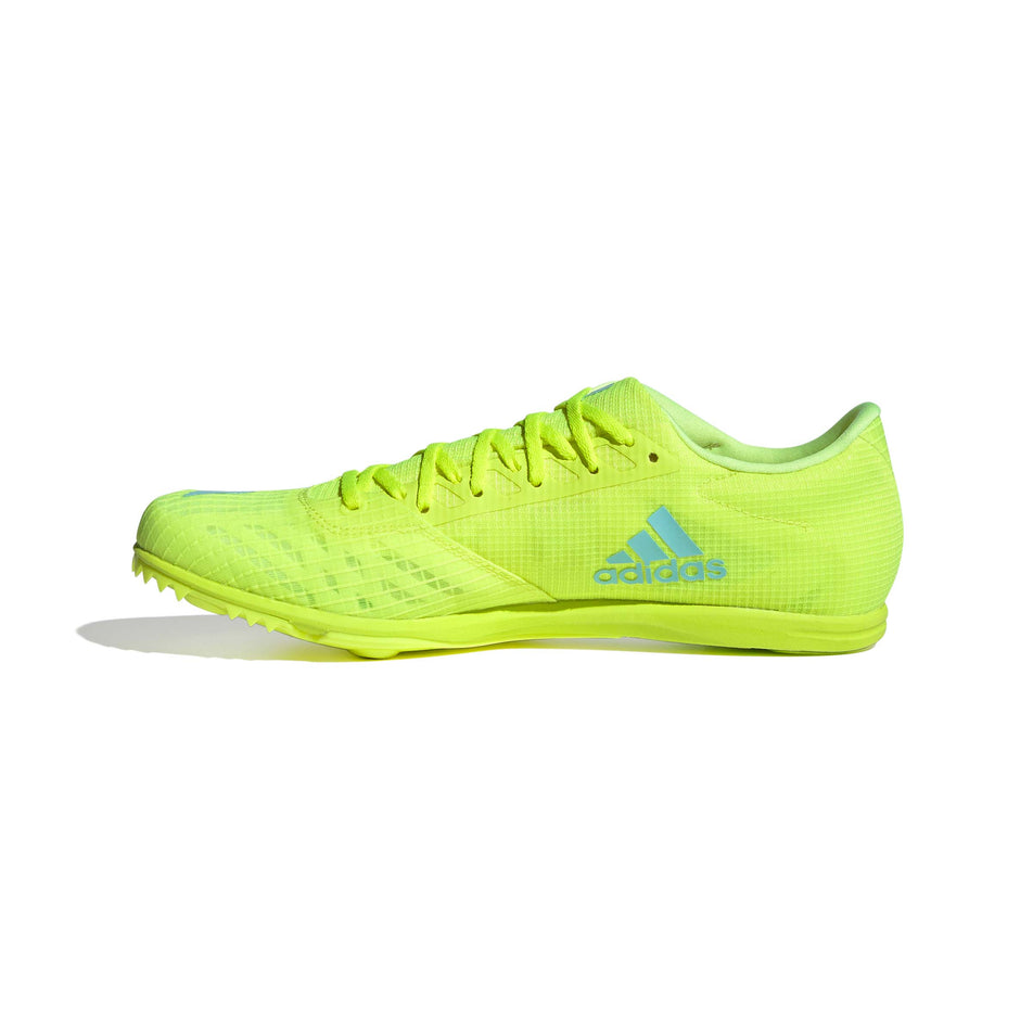 Medial view of unisex adidas distancestar distance track spikes (7477506441378)