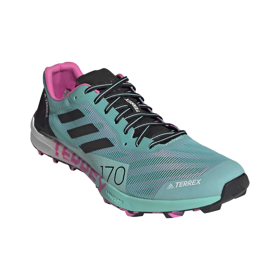 Anterior view of women's adidas terrex speed pro running shoes (6872523145378)