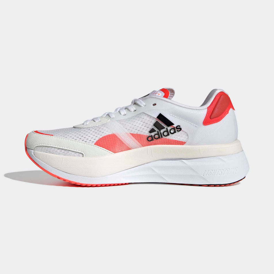 Medial view of women's adidas adizero boston 10 running shoes (6872494112930)