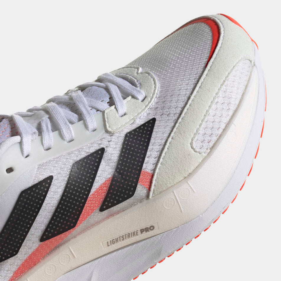 Toe box view of women's adidas adizero boston 10 running shoes (6872494112930)