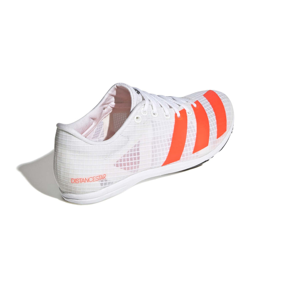 Posterior angled view of unisex adidas distancestar distance track spikes (7477499297954)
