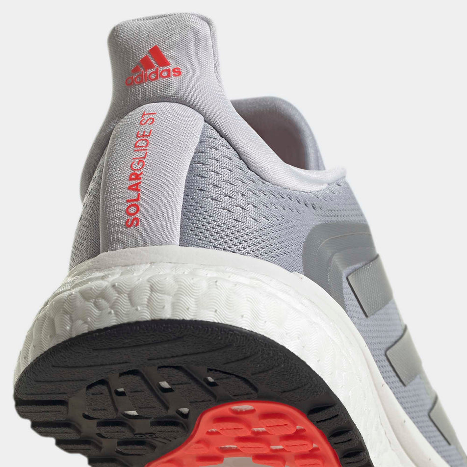 Heel view of women's adidas solar glide 4 st running shoes (6872466227362)