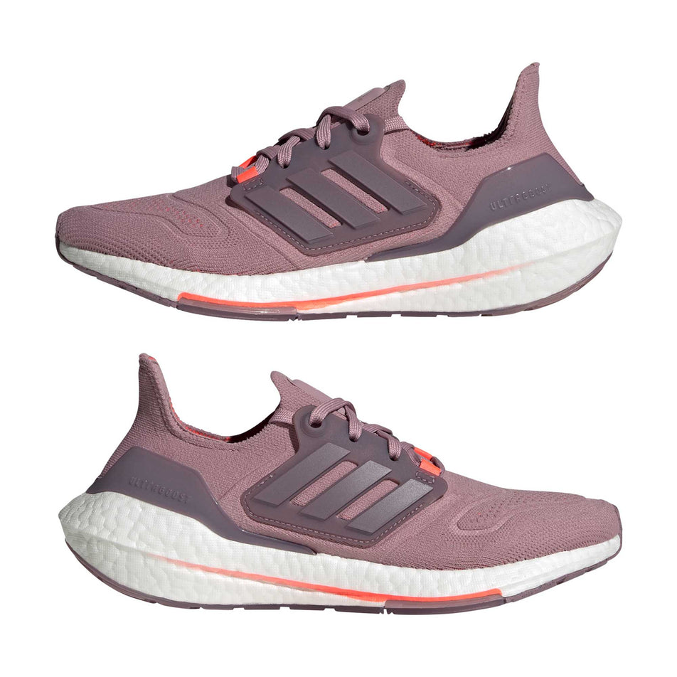 Lateral pair view of women's adidas ultraboost 22 running shoes (7280406593698)