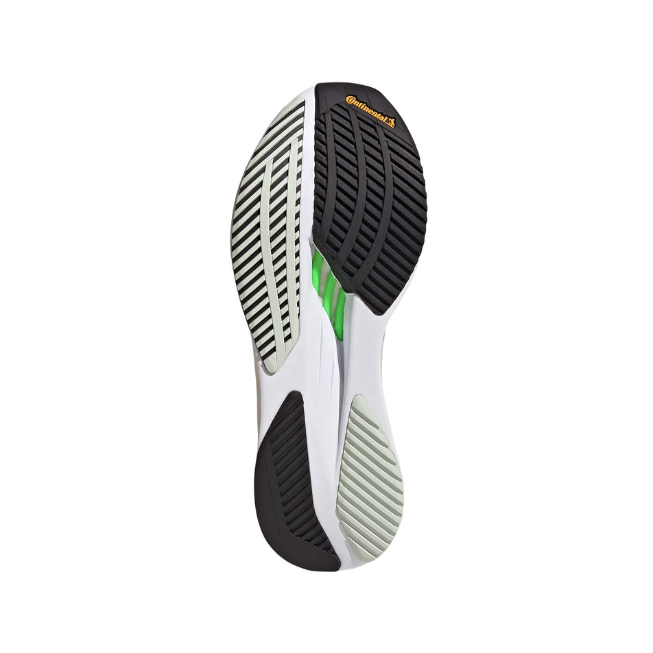 Outsole view of women's adidas adizero boston 11 running shoes in pink (7510277652642)