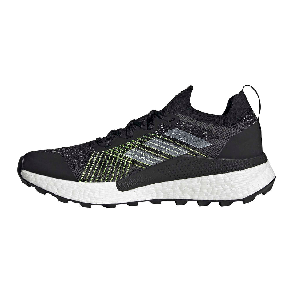 Medial view of women's adidas terrex two ultra primeblue running shoes (6872549097634)
