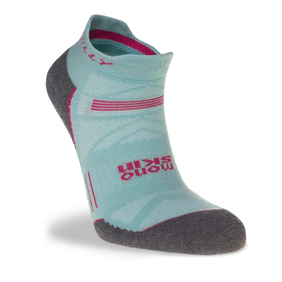 Lateral side of the right sock from a pair of a pair of Hilly Unisex Supreme Running Socklets (7757389988002)