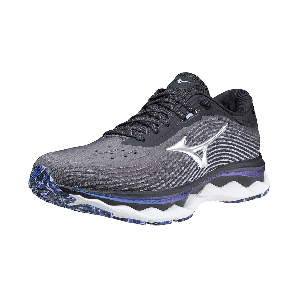 Anterior view of women's mizuno wave sky 5 running shoes (6883010085026)