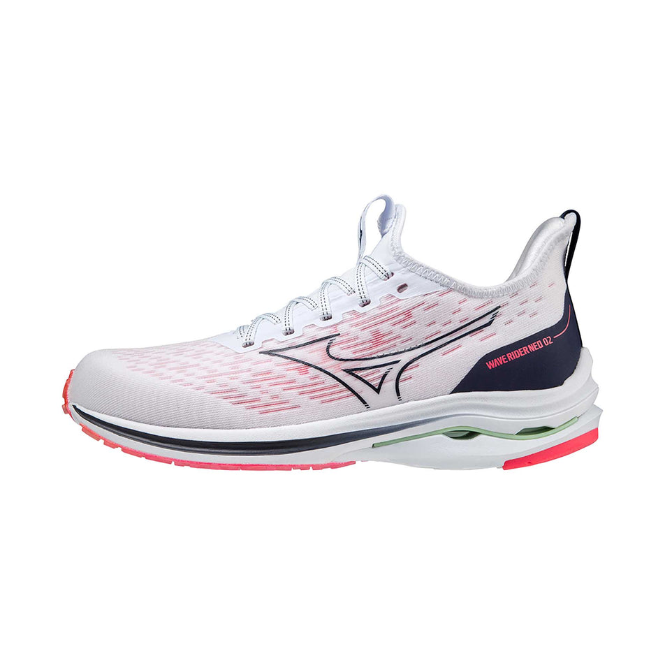 Lateral view of women's mizuno wave rider neo 2 running shoes (6883026075810)