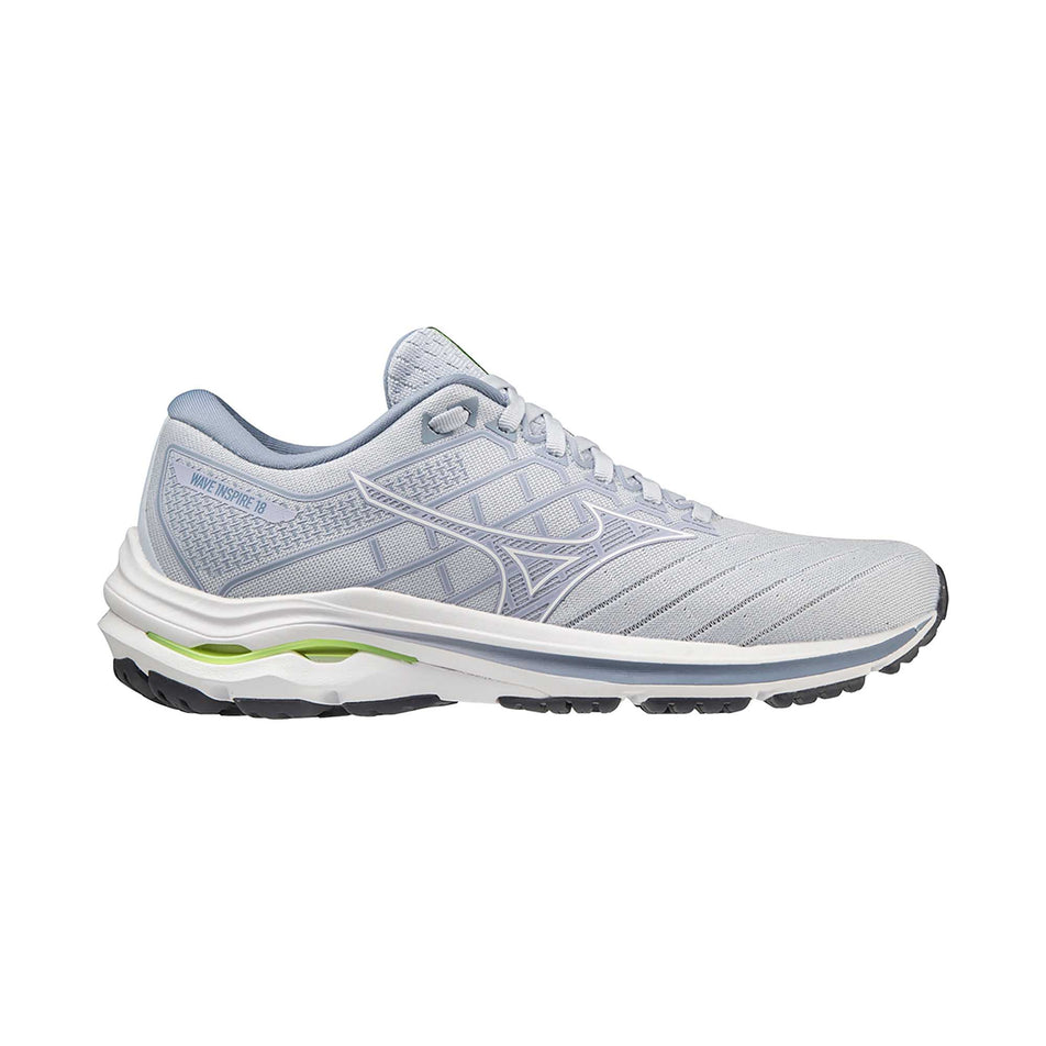 Lateral view of women's mizuno wave inspire 18 running shoes (7232317849762)