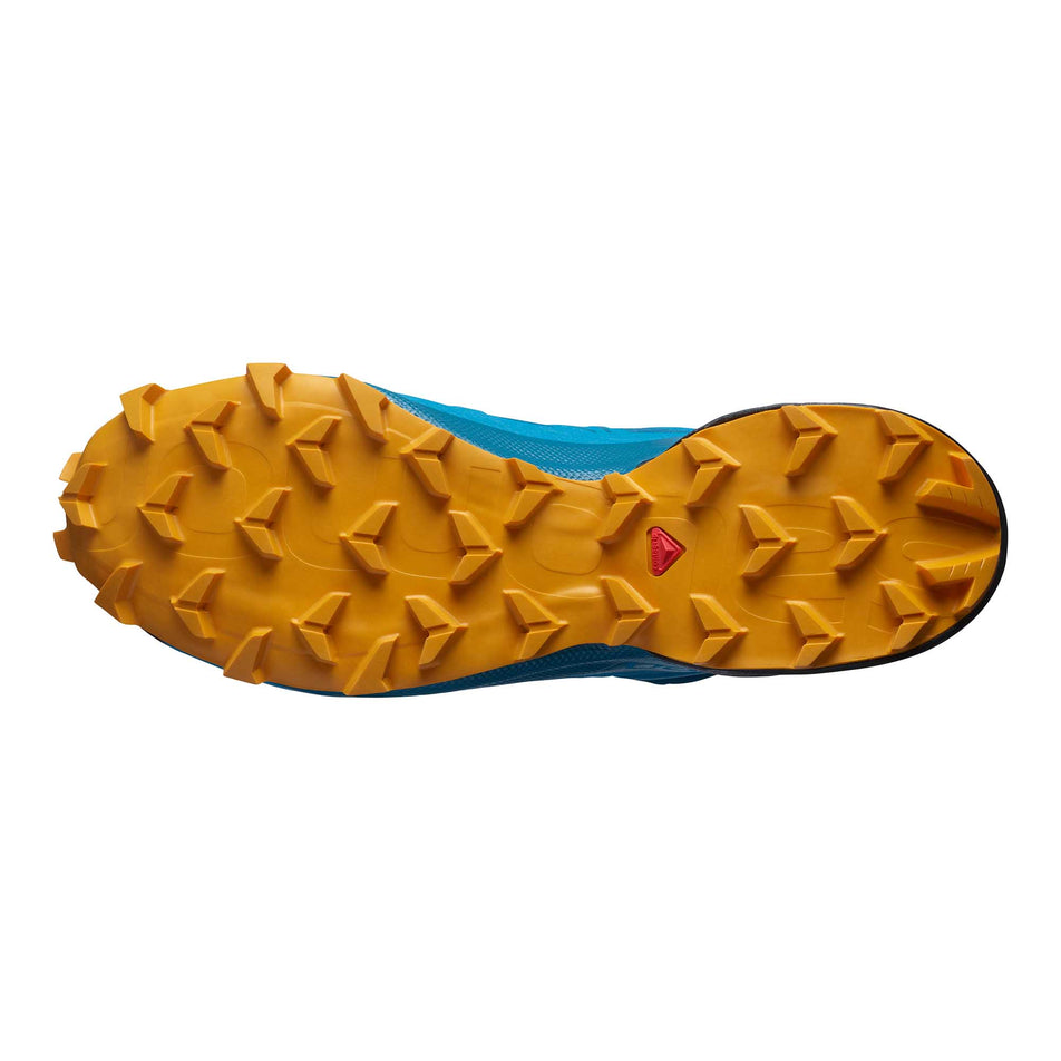 Sole view of men's Salomon Speedcross 5 running shoe (6888628093090)