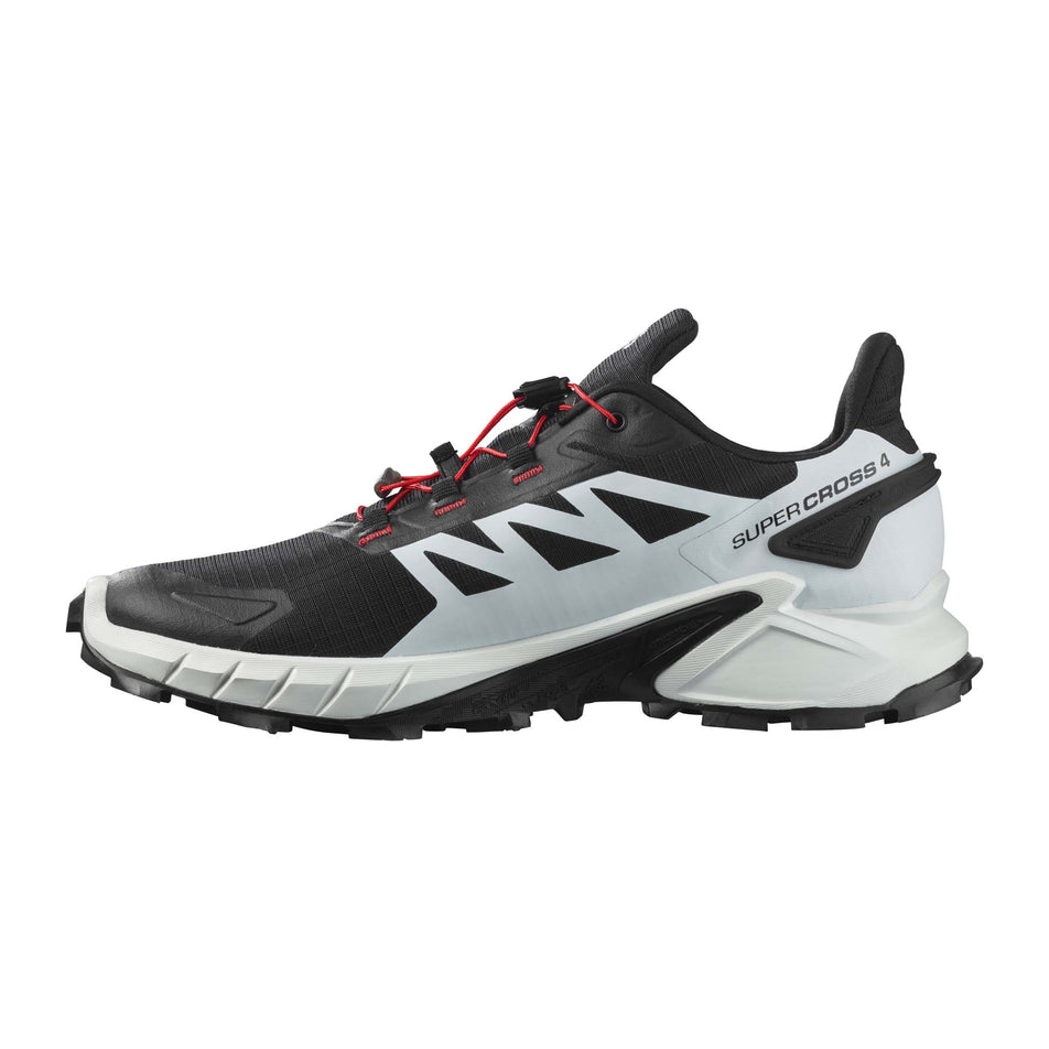Medial view of men's salomon supercross 4 running shoes (7528568160418)
