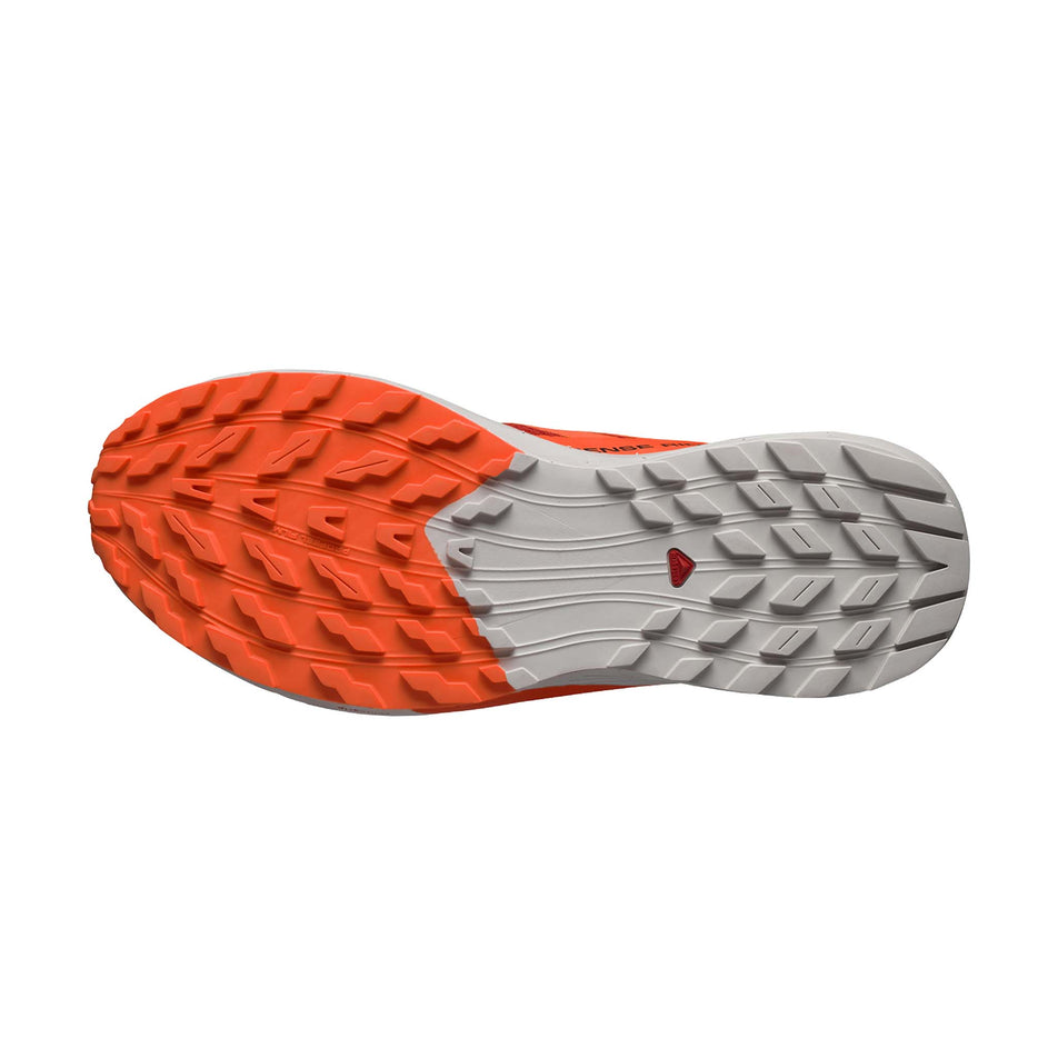 Outsole of the right shoe from a pair of men's Salomon Sense Ride 5 Running Shoes (7772886466722)