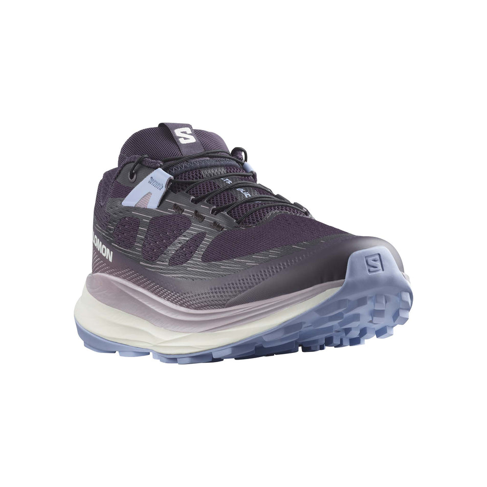 Lateral side of the right shoe from a pair of women's Salomon Ultra Glide 2 Running Shoes (7772900589730)