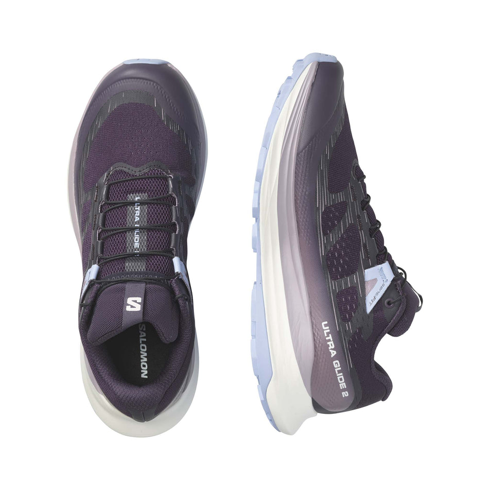 A pair of women's Salomon Ultra Glide 2 Running Shoes (7772900589730)